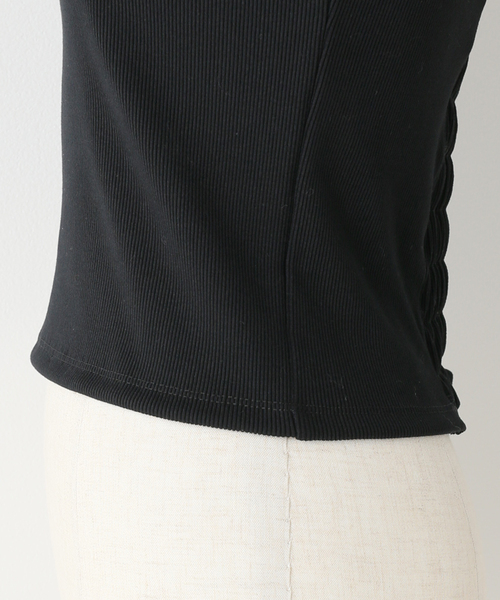 Spick & Span（スピックアンドスパン）の「カットビスチェ（Tシャツ/カットソー・レディース・チャコールグレー/ブラック・FREE）」の9枚目の写真