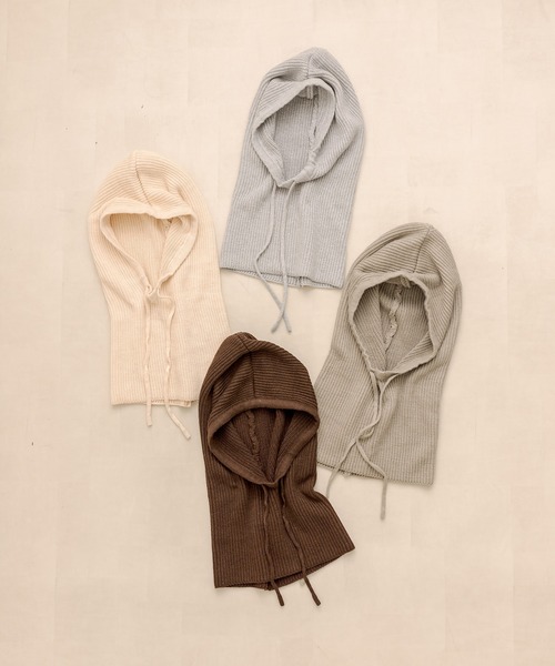 OLIVE des OLIVE(オリーブデオリーブ)の「【WEB限定カラ―あり】リブニットバラクラバ(ニットキャップ/ビーニー・レディース・グレー/アイボリー/ベージュ/ブラウン・FREE)」の17枚目の写真