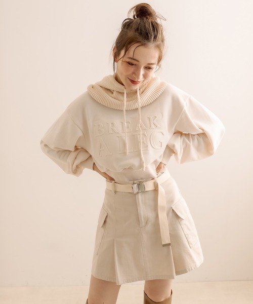 OLIVE des OLIVE(オリーブデオリーブ)の「【WEB限定カラ―あり】リブニットバラクラバ(ニットキャップ/ビーニー・レディース・グレー/アイボリー/ベージュ/ブラウン・FREE)」の20枚目の写真