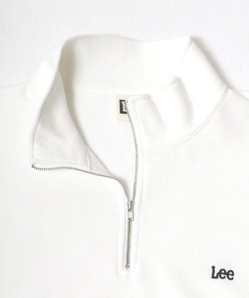 Lee（リー）ワンポイントロゴ刺繍 ハーフジップ 長袖 スウェット