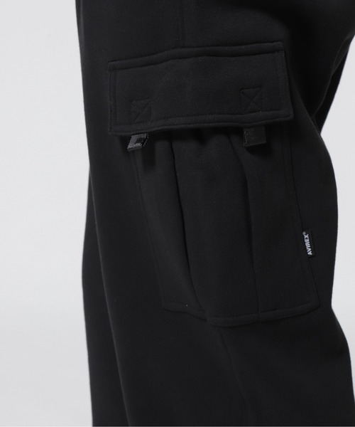 AVIREX（アヴィレックス）の「LOOSE FIT SWEAT CARGO PANTS /ルーズフィット スウェット カーゴ パンツ / AVIREX / アヴィレックス（カーゴパンツ・メンズ・グレー/ブラック・XL/M/L）」の7枚目の写真