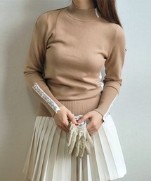 Dalfwin | 2022 AW 秋冬 韓国GOLF QUEENラインロゴデザインニット ゴルフウェア スポーツウェア レディース(ニット/セーター)