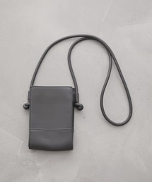 シンセティックレザーミニショルダーバッグ