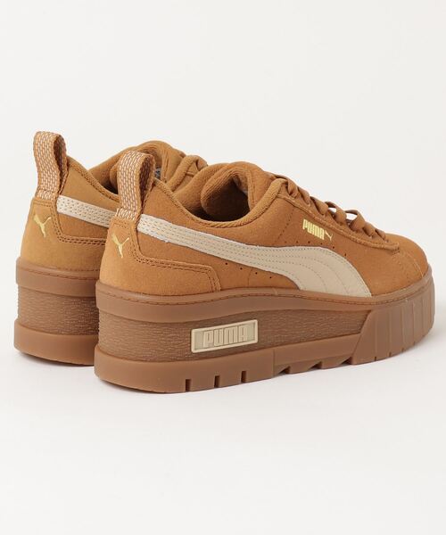 PUMA（プーマ）の「PUMA MAYZE WEDGE SUEDE WNS プーマ メイズ ウェッジ スエード ウィメンズ（スニーカー・レディース・ブラウン・24cm/23cm/25cm/22.5cm/23.5cm/24.5cm）」の3枚目の写真