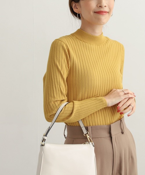 URBAN RESEARCH DOORS（アーバンリサーチドアーズ）の「ハイネックリブニット（ニット/セーター・レディース・アイボリー/ブラック/イエロー/グレー・MEDIUM）」の11枚目の写真