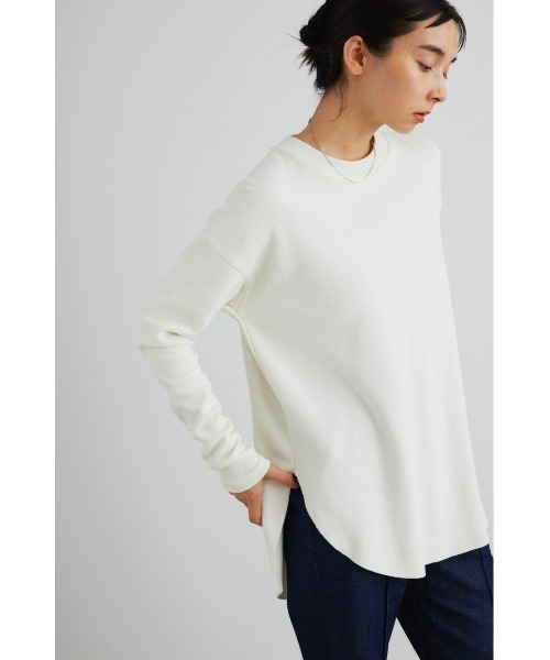 STYLEMIXER(スタイルミキサー)の「ラッセルロングスリーブT(Tシャツ/カットソー・レディース・アイボリー/グレー/ブラック・FREE)」の4枚目の写真
