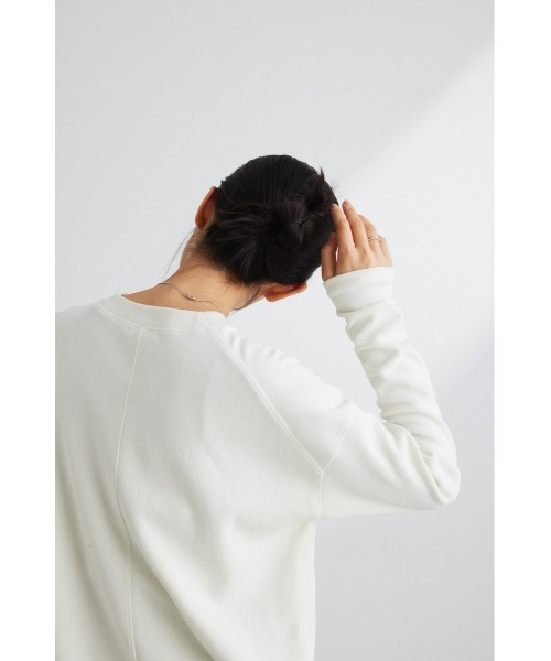 STYLEMIXER(スタイルミキサー)の「ラッセルロングスリーブT(Tシャツ/カットソー・レディース・アイボリー/グレー/ブラック・FREE)」の10枚目の写真