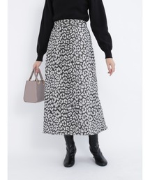 Te chichi | レオパードジャカードバックティアードスカート(スカート)