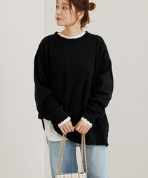 Odub | 【】別注【Odub/オーダブ】ダメージ加工ワッフルプルオーバー(Tシャツ/カットソー)