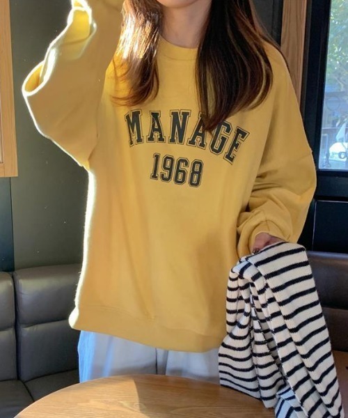 Mela(メラ)の「BIGスウェット(スウェット・レディース・イエロー/ピンク/アイボリー・M/L/XL)」の3枚目の写真
