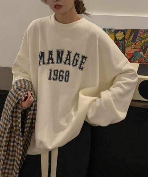 Mela(メラ)の「BIGスウェット(スウェット・レディース・イエロー/ピンク/アイボリー・M/L/XL)」の2枚目の写真