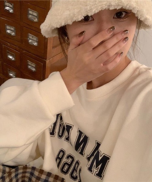 Mela(メラ)の「BIGスウェット(スウェット・レディース・イエロー/ピンク/アイボリー・M/L/XL)」の16枚目の写真