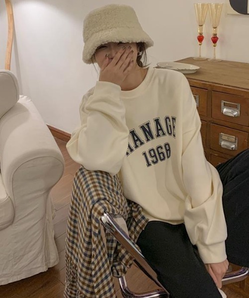 Mela(メラ)の「BIGスウェット(スウェット・レディース・イエロー/ピンク/アイボリー・M/L/XL)」の20枚目の写真