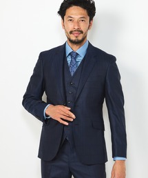 MEN'S BIGI | ブライト ウインドーペーンスーツセットアップ<同素材ベストあり>(セットアップ)
