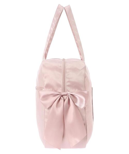 Maison de FLEUR（メゾンドフルール）の「サテンキャリーオンバッグ（エコバッグ/サブバッグ・レディース・ピンクベージュ/ブラック/ネイビー・FREE）」の18枚目の写真