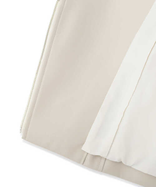 PROPORTION BODY DRESSING（プロポーションボディドレッシング）の「フェイクレザーライダース / 1213155203（テーラードジャケット・レディース・オフホワイト/ブラック・SMALL/MEDIUM）」の17枚目の写真