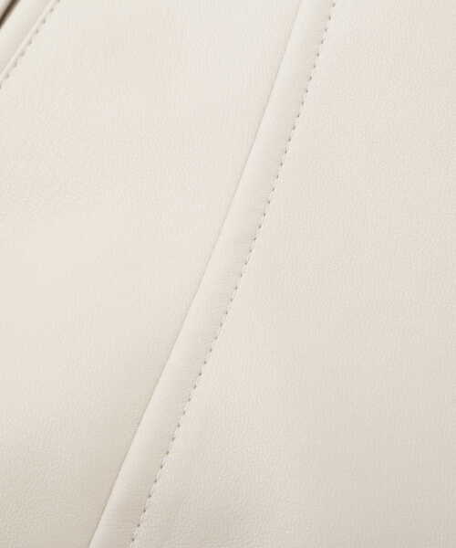 PROPORTION BODY DRESSING（プロポーションボディドレッシング）の「フェイクレザーライダース / 1213155203（テーラードジャケット・レディース・オフホワイト/ブラック・SMALL/MEDIUM）」の18枚目の写真