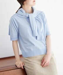 IENA | E コットンアンサンブル(カーディガン/ボレロ)