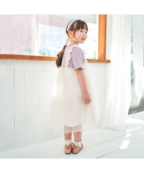 apres les cours（アプレレクール）の「【フォーマル対応】レースカチューシャ＿アプレレクールマシェリ（その他ヘアアクセサリー・キッズ・アイボリー・FREE）」の3枚目の写真