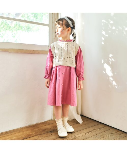 apres les cours（アプレレクール）の「【フォーマル対応】レースカチューシャ＿アプレレクールマシェリ（その他ヘアアクセサリー・キッズ・アイボリー・FREE）」の4枚目の写真