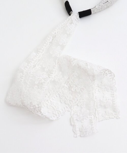 apres les cours（アプレレクール）の「【フォーマル対応】レースカチューシャ＿アプレレクールマシェリ（その他ヘアアクセサリー・キッズ・アイボリー・FREE）」の10枚目の写真