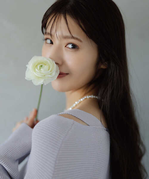 PROPORTION BODY DRESSING（プロポーションボディドレッシング）の「オープンショルダーリブニットワンピース / 1213140308（ワンピース・レディース・ブルー/ライトグリーン・SMALL/MEDIUM）」の4枚目の写真