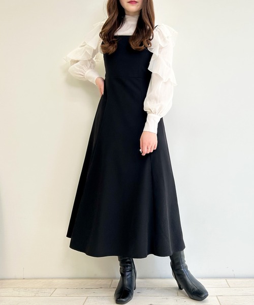 INGNI（イング）の「ホルターネックフレアキャミ／ワンピース（ワンピース・レディース・ブラック/モカ・M）」の17枚目の写真