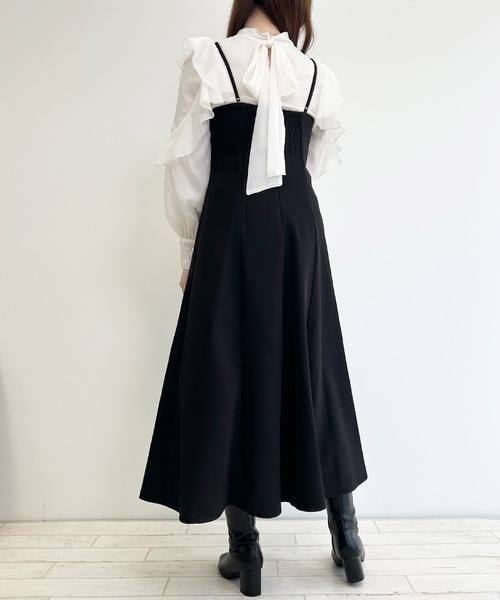 INGNI（イング）の「ホルターネックフレアキャミ／ワンピース（ワンピース・レディース・ブラック/モカ・M）」の18枚目の写真