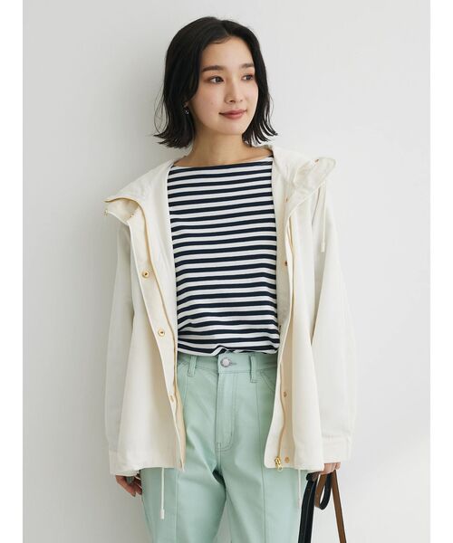 Green　Parks（グリーンパークス）の「リラックスカラーボーダーロンTEE（Tシャツ/カットソー・レディース・サックスブルー/グレー/ブルー/ネイビー/ピンク・FREE）」の13枚目の写真