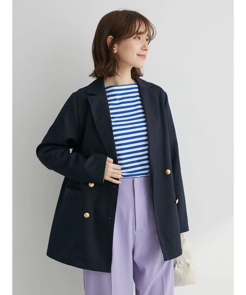 Green　Parks（グリーンパークス）の「リラックスカラーボーダーロンTEE（Tシャツ/カットソー・レディース・サックスブルー/グレー/ブルー/ネイビー/ピンク・FREE）」の18枚目の写真