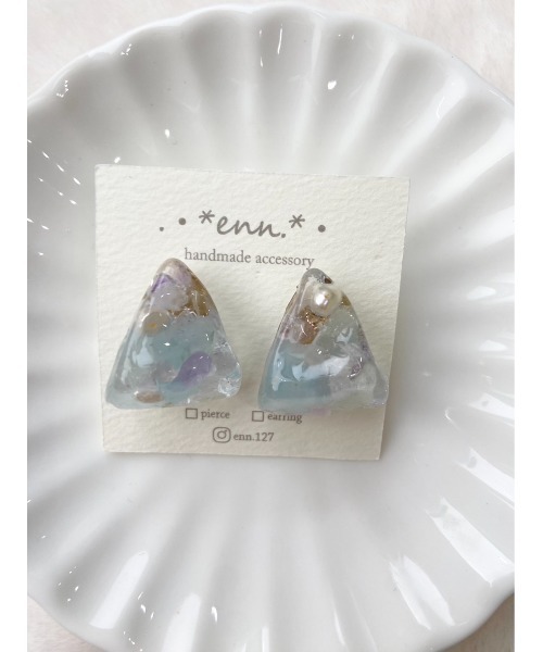 tone(トーン)の「【enn】レジンピアス(MA)(ピアス(両耳用)・レディース・C/F/E/A/D/G/B/H・FREE)」の5枚目の写真
