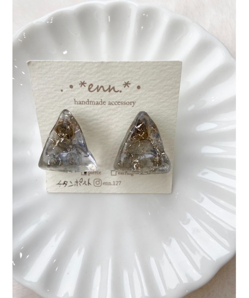 tone(トーン)の「【enn】レジンピアス(MA)(ピアス(両耳用)・レディース・C/F/E/A/D/G/B/H・FREE)」の8枚目の写真