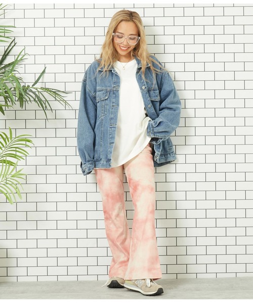 anap mimpi（アナップミンピ）の「タイダイコーデュロイフレアパンツ（その他パンツ・レディース・ベージュ/ピンク/グレー・FREE）」の17枚目の写真