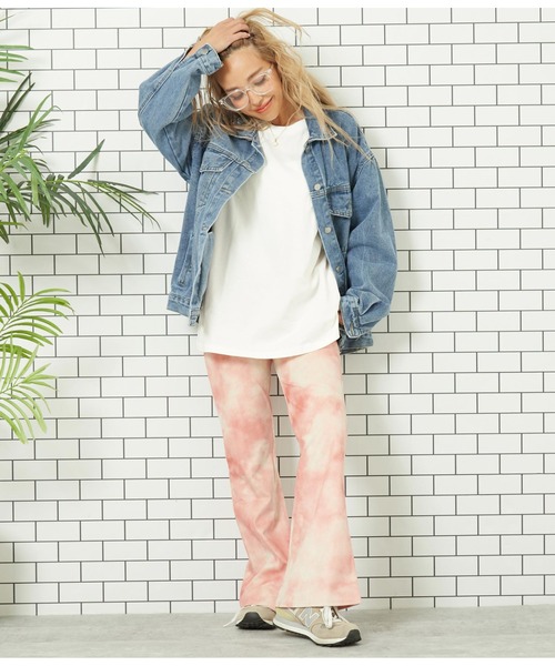 anap mimpi（アナップミンピ）の「タイダイコーデュロイフレアパンツ（その他パンツ・レディース・ベージュ/ピンク/グレー・FREE）」の18枚目の写真