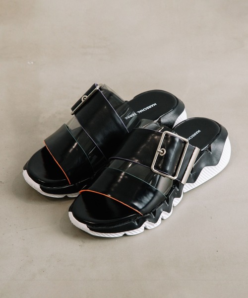 MARECHAL TERRE（マルシャルテル）の「スニーカーソールサンダル（サンダル・レディース・ホワイト/ネイビー/シルバー/ブラック・23.5/24.5/22.5）」の3枚目の写真