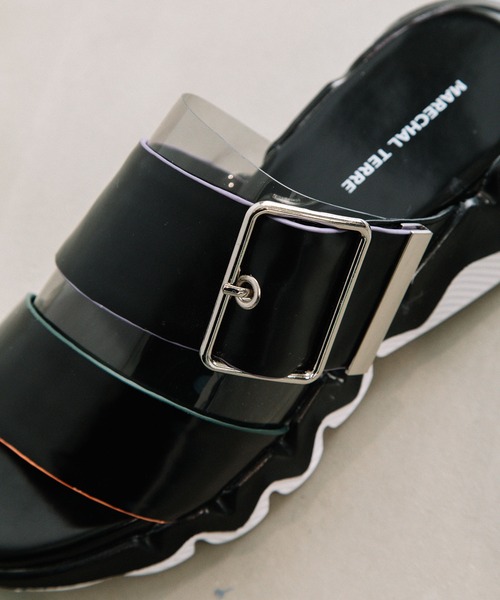 MARECHAL TERRE（マルシャルテル）の「スニーカーソールサンダル（サンダル・レディース・ホワイト/ネイビー/シルバー/ブラック・23.5/24.5/22.5）」の7枚目の写真