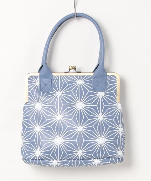 カヤ(カヤ)の「【カヤ】たおやか がま口ハンドバッグ(ハンドバッグ・レディース・ブラック/ライトブルー/ホワイト・FREE)」の3枚目の写真