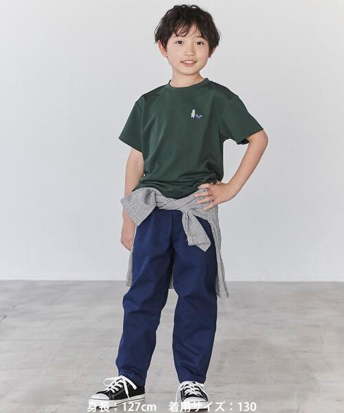 coen（コーエン）の「アウトドアベアプリントTシャツ（Tシャツ/カットソー・キッズ・ネイビー/ケリー・150/120/130/140/100/110）」の4枚目の写真