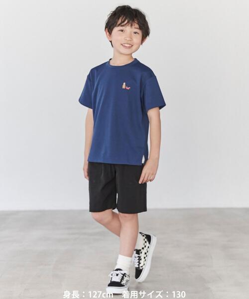 coen（コーエン）の「アウトドアベアプリントTシャツ（Tシャツ/カットソー・キッズ・ネイビー/ケリー・150/120/130/140/100/110）」の7枚目の写真