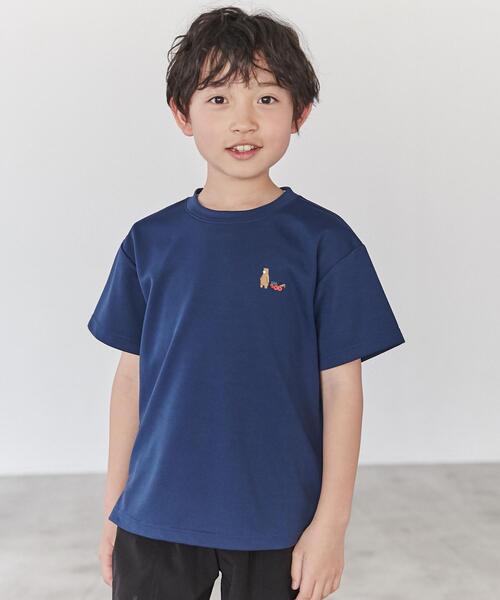 coen（コーエン）の「アウトドアベアプリントTシャツ（Tシャツ/カットソー・キッズ・ネイビー/ケリー・150/120/130/140/100/110）」の8枚目の写真