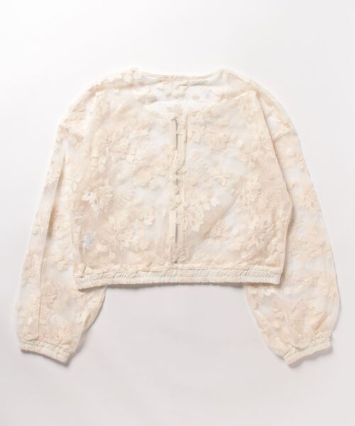 MILLION CARATS(ミリオンカラッツ)の「【STYLE4】花刺繍チュールレースブルゾン(ブルゾン・レディース・オフホワイト・FREE)」の19枚目の写真