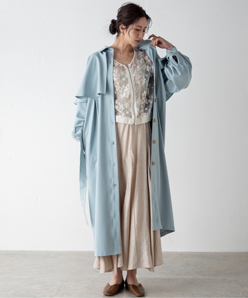 MILLION CARATS(ミリオンカラッツ)の「【STYLE4】花刺繍チュールレースブルゾン(ブルゾン・レディース・オフホワイト・FREE)」の15枚目の写真