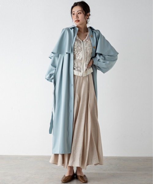 MILLION CARATS(ミリオンカラッツ)の「【STYLE4】花刺繍チュールレースブルゾン(ブルゾン・レディース・オフホワイト・FREE)」の17枚目の写真