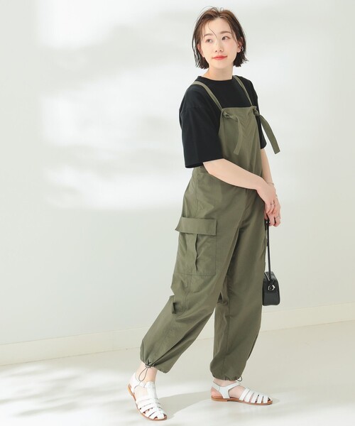 B:MING by BEAMS（ビーミングバイビームス）の「B:MING by BEAMS / ミリタリー サロペット（サロペット/オーバーオール・レディース・スミクロ/オリーブ・SMALL/MEDIUM）」の12枚目の写真