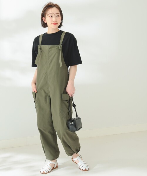 B:MING by BEAMS（ビーミングバイビームス）の「B:MING by BEAMS / ミリタリー サロペット（サロペット/オーバーオール・レディース・スミクロ/オリーブ・SMALL/MEDIUM）」の10枚目の写真