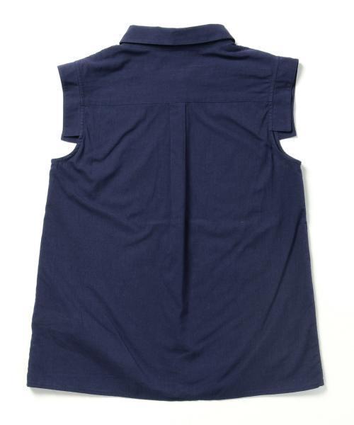 Ray BEAMS（レイビームス）の「Ray BEAMS / レースコンビ ノースリーブ シャツ（シャツ/ブラウス・レディース・ホワイト/サックスブルー/ネイビー・0/1）」の11枚目の写真