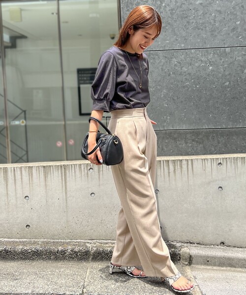 NOLLEY’S（ノーリーズ）の「5C BASIC 5分袖Tシャツ（Tシャツ/カットソー・レディース・レッド/ホワイト/ホワイト系その他5/ブラック/ロイヤルブルー/チャコールグレー・38/36）」の13枚目の写真