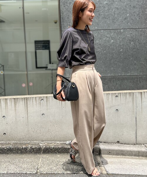 NOLLEY’S（ノーリーズ）の「5C BASIC 5分袖Tシャツ（Tシャツ/カットソー・レディース・レッド/ホワイト/ホワイト系その他5/ブラック/ロイヤルブルー/チャコールグレー・38/36）」の14枚目の写真