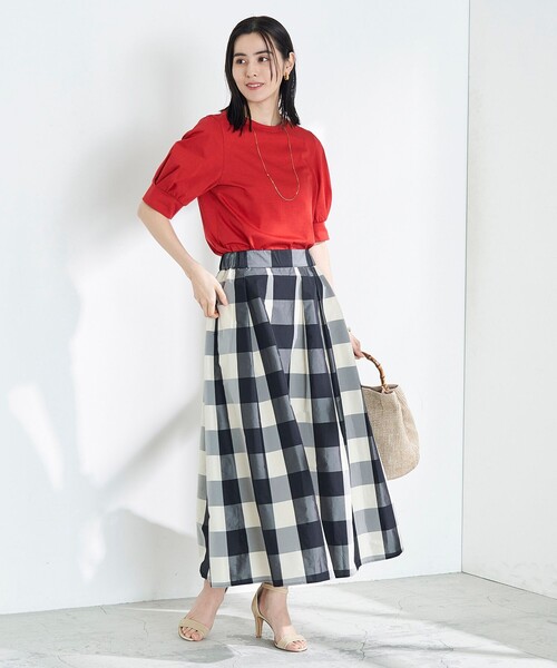 NOLLEY’S（ノーリーズ）の「5C BASIC 5分袖Tシャツ（Tシャツ/カットソー・レディース・レッド/ホワイト/ホワイト系その他5/ブラック/ロイヤルブルー/チャコールグレー・38/36）」の17枚目の写真