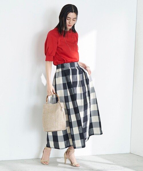 NOLLEY’S（ノーリーズ）の「5C BASIC 5分袖Tシャツ（Tシャツ/カットソー・レディース・レッド/ホワイト/ホワイト系その他5/ブラック/ロイヤルブルー/チャコールグレー・38/36）」の19枚目の写真
